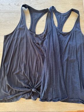 lululemon athletica Women's Dark Navy Charcoal & Black Racerback Tank Tops